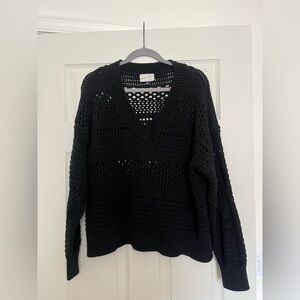 Black Knit Women's Sweater